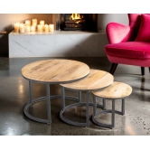 AURORA NESTING TABLE SET OF 3