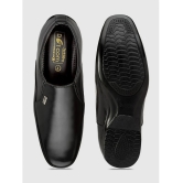 Action Black Mens Slip On Formal Shoes - None