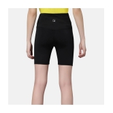 Omtex Black Polyester Solid Shorts - Single - None