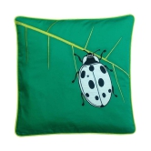 HugsnRugs Single Cotton Cushion Cover (40 x 40 cm) 16 x 16 - Green