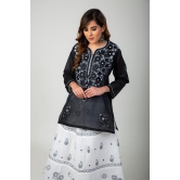 Ladies New Fashion Hand Chikankari Skirt Top