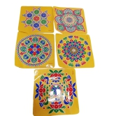 Pack of 5 Beautiful and intricate Rangoli stencils for Diwali decoration