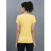 Dollar Yellow Cotton Blend Regular Fit Womens T-Shirt ( Pack of 1 ) - None