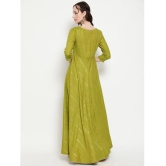 Antaran - Green Flared Viscose Womens Stitched Ethnic Gown ( Pack of 1 ) - None