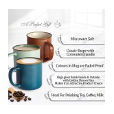 Treo by Milton Glare Ceramic Mug (Brown, 240 ml) - Set of 6 - Brown