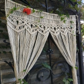 MACRAME ROPE CURTAIN-Ivory / 2