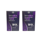 imxia F 5 (PACK OF 2) topical solution (60ml) for hair loss and hair regrowth