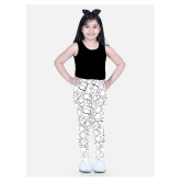 Naughty Ninos - White Cotton Blend Girls Leggings ( Pack of 1 ) - None