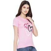 Fabflee Cotton Pink T-Shirts - Single - XL