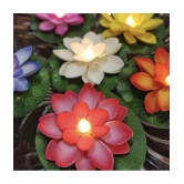 THRIFTKART 2pc led floting lotus LED Candle - Pack of 2