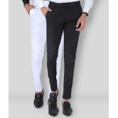 SREY - Black Polycotton Slim - Fit Mens Chinos ( Pack of 2 ) - None