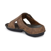 softio Brown Flip Flops - 9