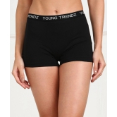 Young trendz Women Boy Short Black Panty-3XL / Black