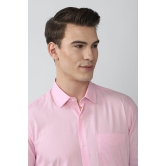 Men Pink Regular Fit Formal Full Sleeves Formal Shirt