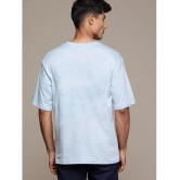 PPTHEFASHIONHUB Cotton Blend Regular Fit Printed Half Sleeves Mens T-Shirt - Sky Blue ( Pack of 1 ) - None