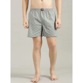 broon Pack of 3 Cotton Mens Boxer- ( Brown,Grey,Dark grey ) Boxer Shorts - None