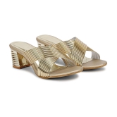 Ishransh - Gold Women's Slip On Heels - None