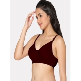 IN CARE LINGERIE - Maroon Cotton Non Padded Womens T-Shirt Bra ( Pack of 1 ) - None