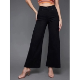 Miss Chase - Black Denim Wide Leg Womens Jeans ( Pack of 1 ) - None