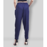 Lee Moda - Blue Rayon Flared Fit Women's Casual Pants  ( Pack of 1 ) - Free Size