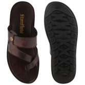 Stanfield - Brown Mens Leather Slipper - None