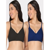 IN CARE LINGERIE - Multicolor Cotton Lightly Padded Women's T-Shirt Bra ( Pack of 2 ) - None