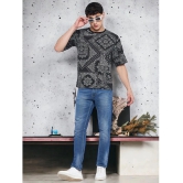 AUSTIZ Cotton Blend Regular Fit Printed Half Sleeves Mens T-Shirt - Black ( Pack of 1 ) - None