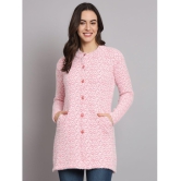 eWools.in Woollen Round Neck Women''s Buttoned Cardigans - Pink ( ) - None