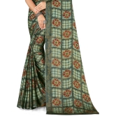 LEELAVATI - Green Chiffon Saree With Blouse Piece ( Pack of 1 ) - Green