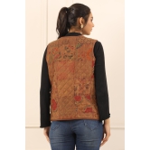 Printed women quilted  jacket-3XL