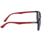 Hrinkar Green Cat-eye Glasses Black, Red Frame Best Goggles for Women - HRS-BT-06-BK-RD-GRN