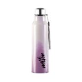 Milton Steel Marble 900 Insulated Inner Stainless Steel Water Bottle | Hot or Cold | 1 Pc White & Purple