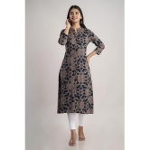 MAUKA - Brown Rayon Women''s Straight Kurti ( Pack of 1 ) - None