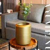 Minimal Golden Garden Metal Planter