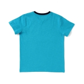 Cub McPaws Boys Printed Cotton Jersey T Shirt (Aqua, Pack of 1) - None