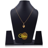 Gilher Gold Plated Daily Wear Pendant Chain +24 Inch Long For Women . - Golden