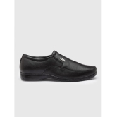 Action Black Mens Slip On Formal Shoes - None