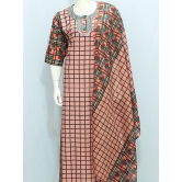 Women Nighty With Shawl-Cotton mix / Free size