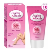 VI-JOHN Feather Touch Rose & Aloe Hair Removal Cream for Normal Skin 40g Each ( 400g) -Pack of 10