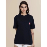 Fabflee Navy Cotton Loose Fit Womens T-Shirt ( Pack of 1 ) - None