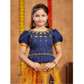 Aarika Navy Blue Silk Girls Lehenga Choli Set ( Pack of 1 ) - None