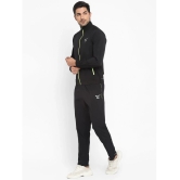 YUUKI - Black Polyester Regular Fit Printed Mens Sports Tracksuit ( Pack of 1 ) - None