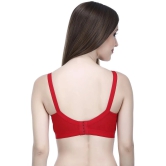 Elina Red Cotton Non Padded Womens Minimizer Bra ( Pack of 1 ) - None