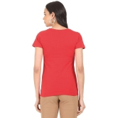 Sugr - Cotton Blend Regular Red Womens T-Shirt ( Pack of 1 ) - None