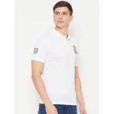 UBX Cotton Blend Regular Fit Solid Half Sleeves Mens Polo T Shirt - White ( Pack of 1 ) - None