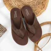 Leeport Brown Flip Flops - 7