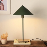 Cone Stick Table Lamp-Olive Green
