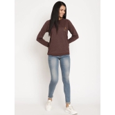 Women Explorer Burgundy Solid Sweatshirt-L