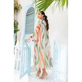 Rich Georgette Kaftan Dress L