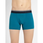 Mens Super Combed Cotton Elastane Stretch Solid Trunk with Ultrasoft Waistband - Celestial